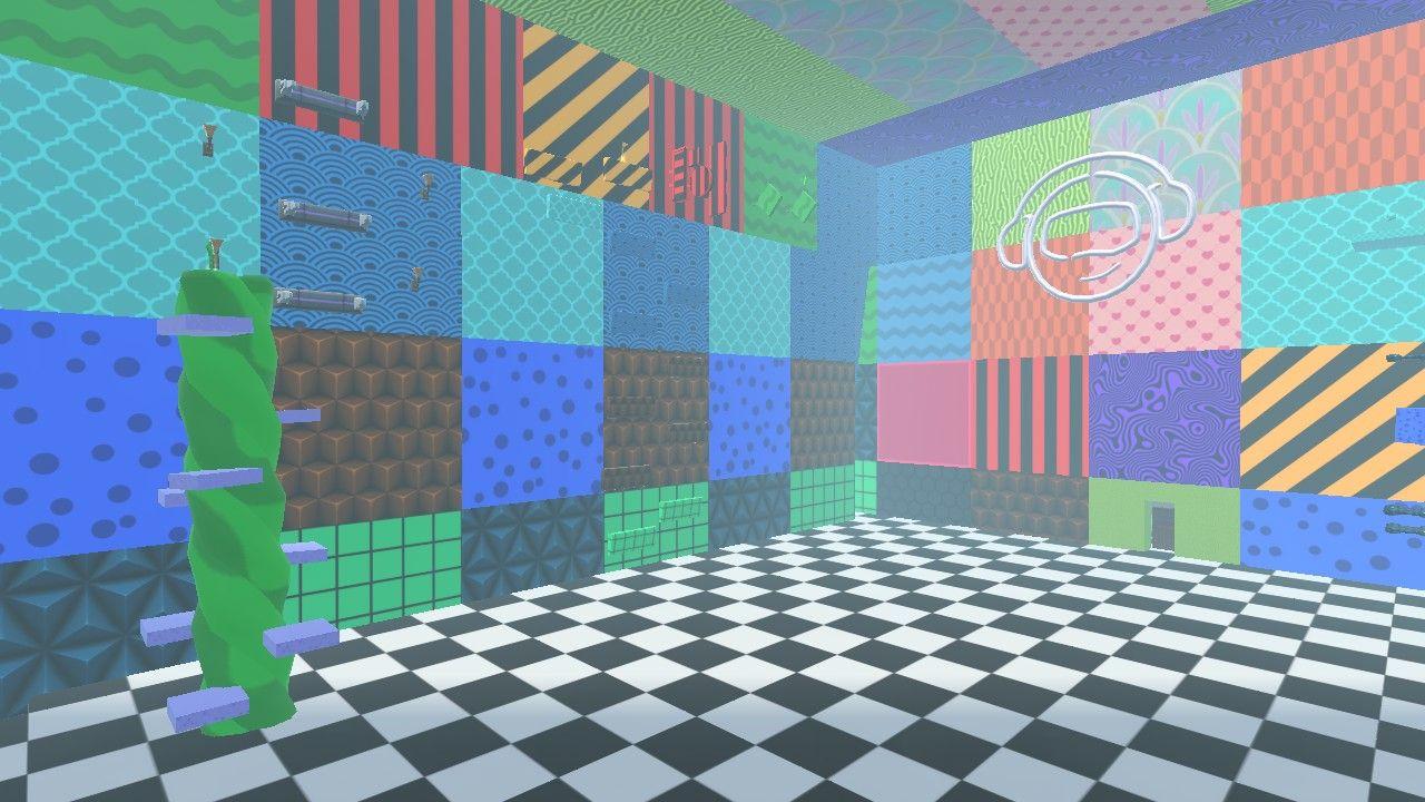 Colorful parkour in the House - Pattern