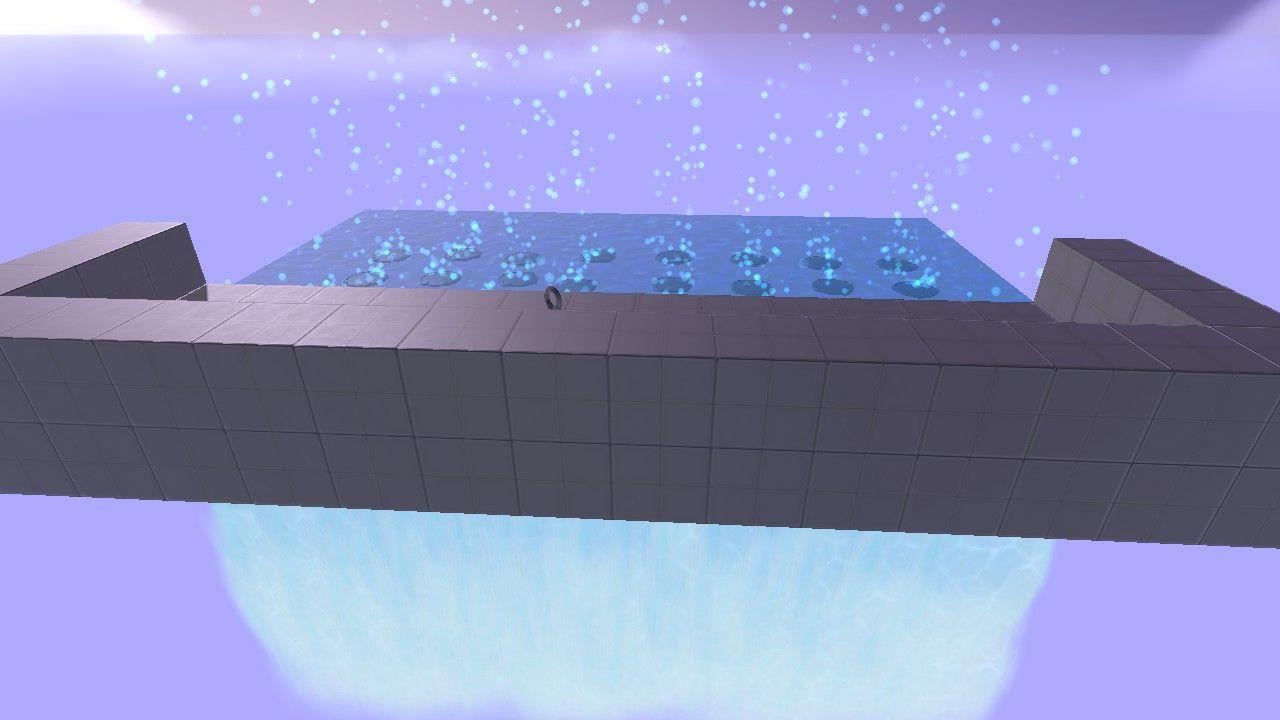 Grey floating pool