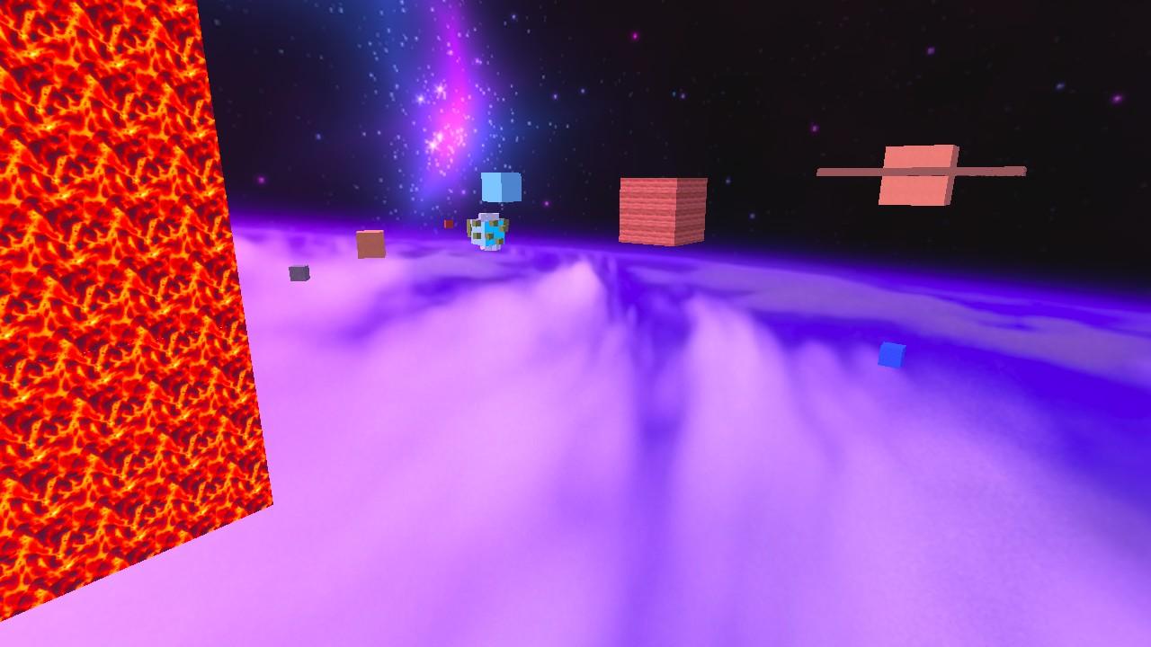 Explore the planets but blocky