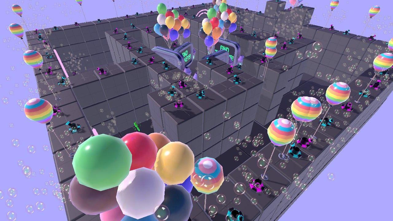 bubble-balloon maze