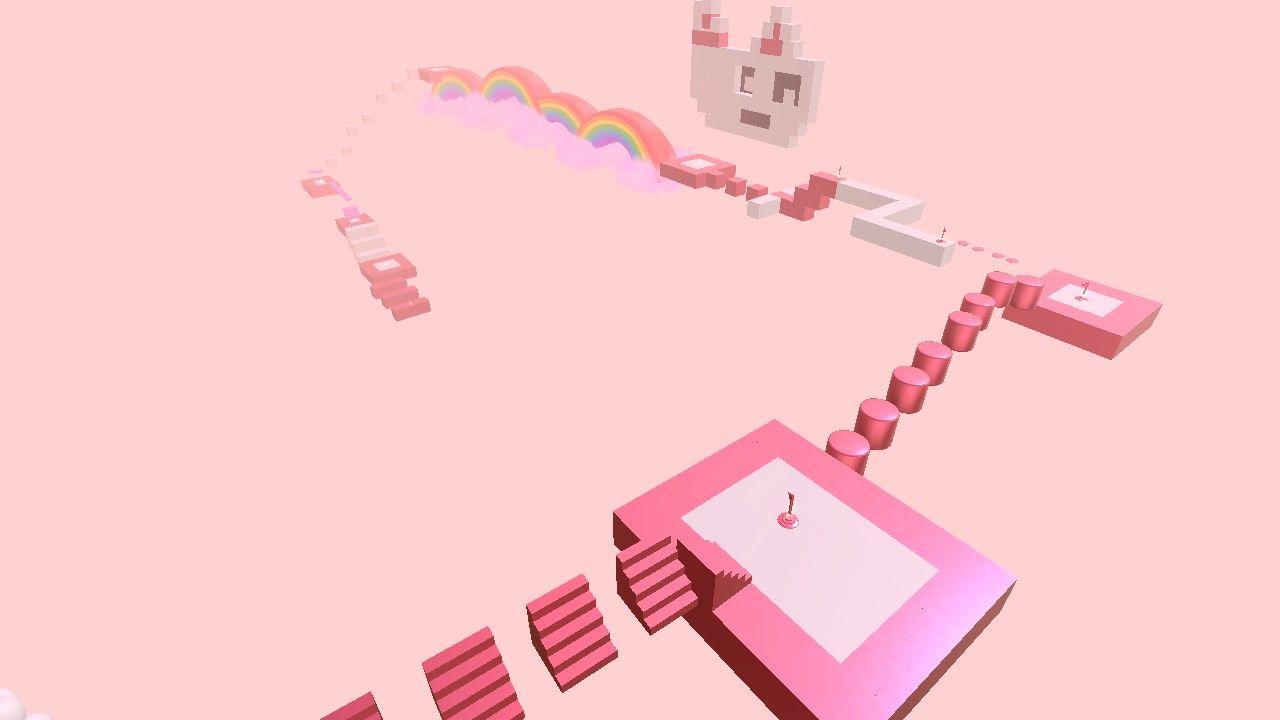 pink and white obby!