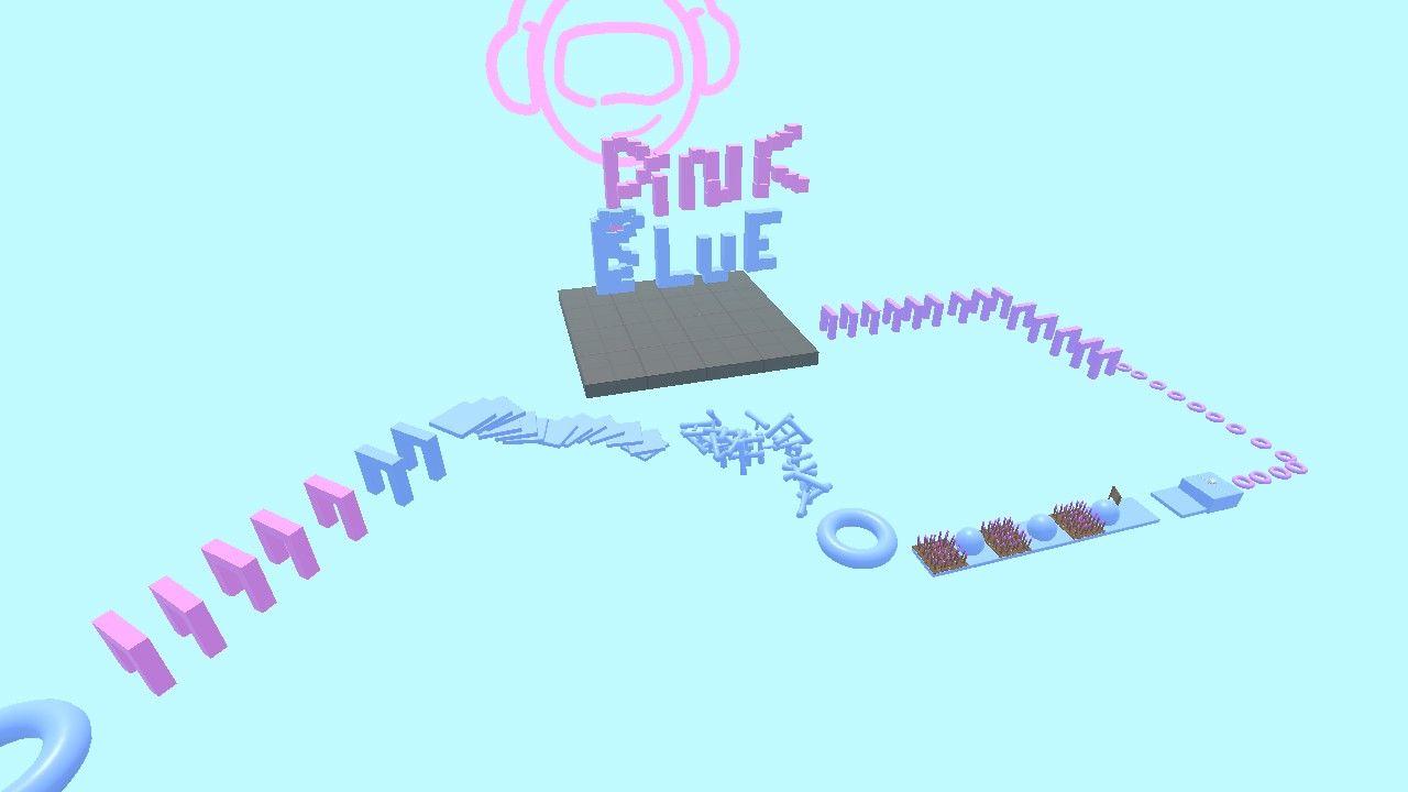 PINK AND  BLUE OBBY