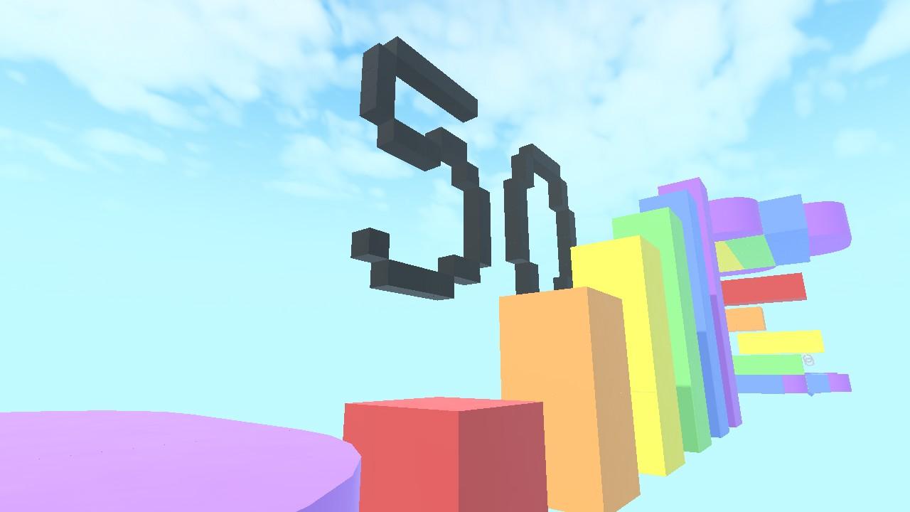 Mega Rainbow Obby -2D Edition-