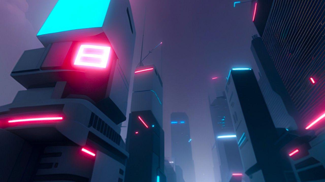 short cyberpunk city obby