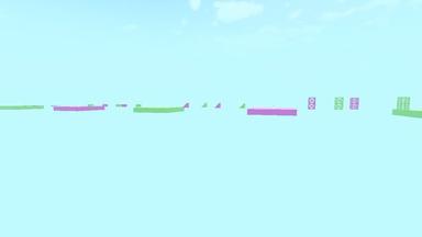 Click to see Pink and Green Obby Run