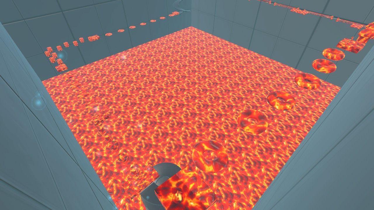 Escape the lava in the building, obby.