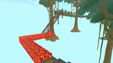 Click to see The floor is lava jungle