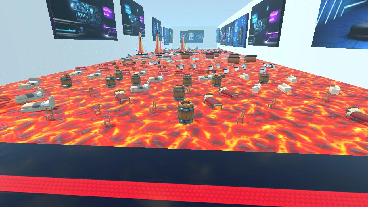 The floors lava