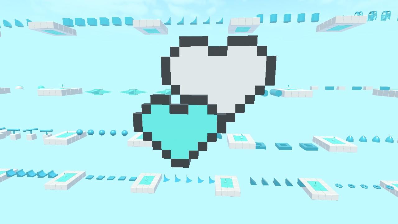 💙🤍Teal and White obby🤍💙