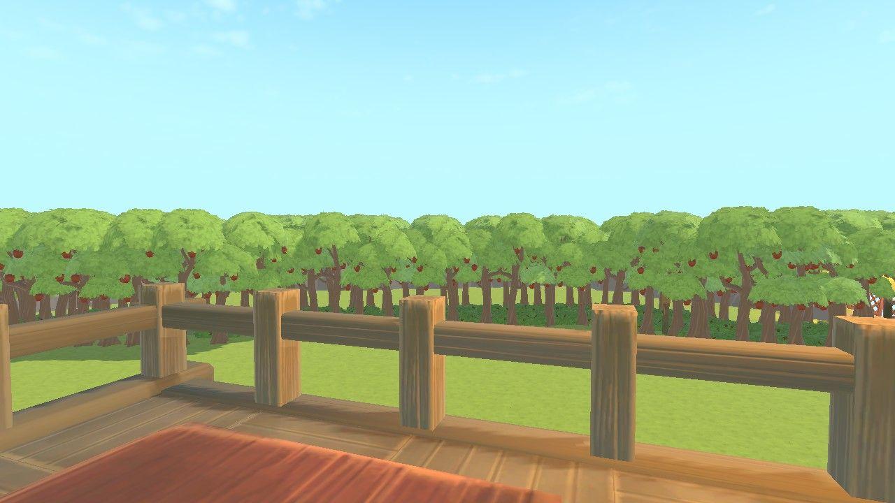 some trees