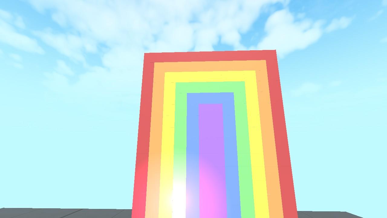 Rainbow pixel art