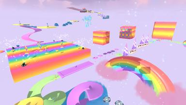 Click to see 🌈 Aqua Rainbow Run: Pastel Paradise Obby Waterpark 