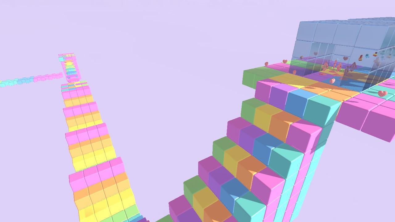 Pastel Rainbow Block Parkour