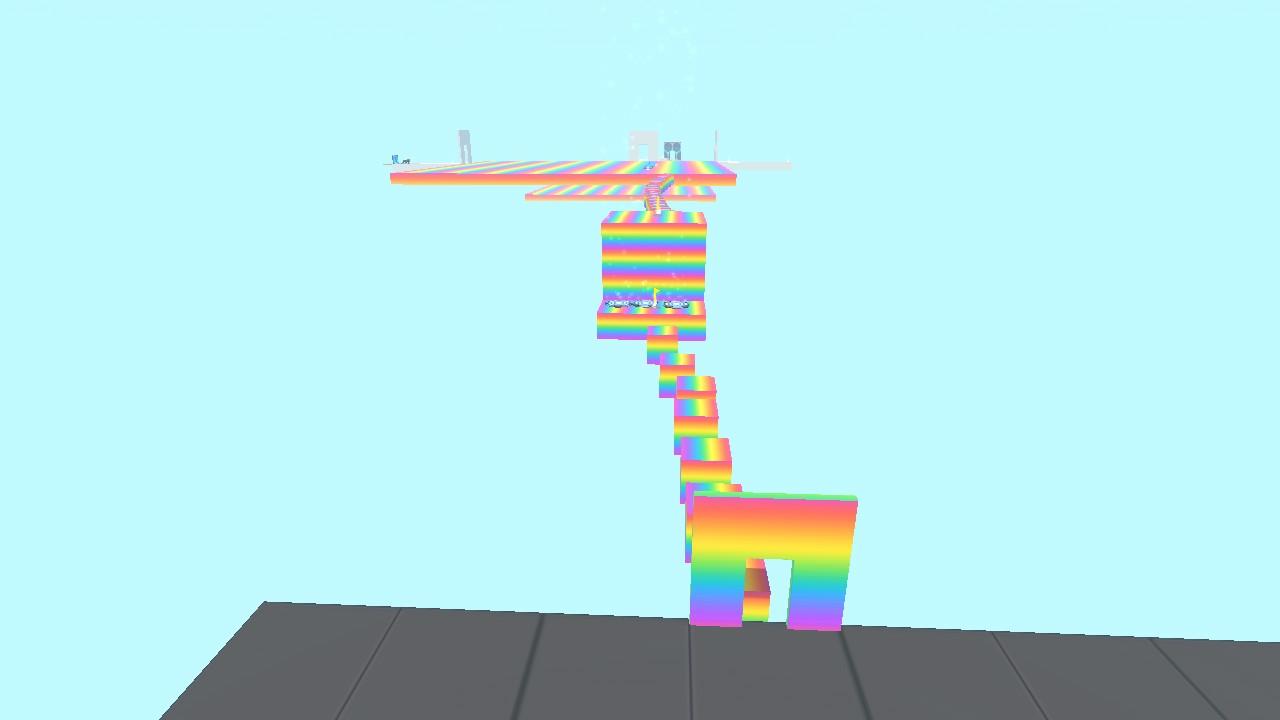 Four rainbow obby