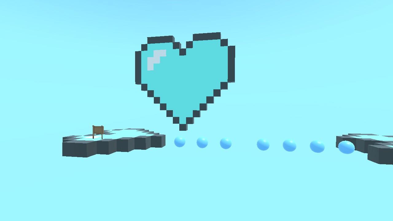 Very very short Blue Heart Obby