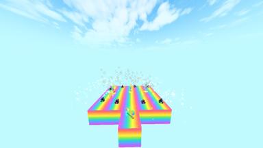 Click to see Long rainbow obby