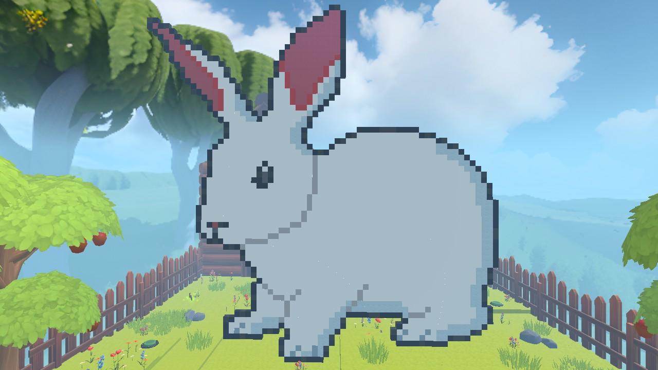 Bunny Pixel Art (Fly & Search!)