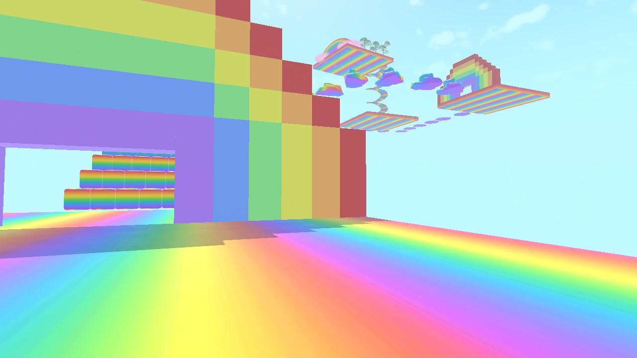 Rainbow pixel obby.