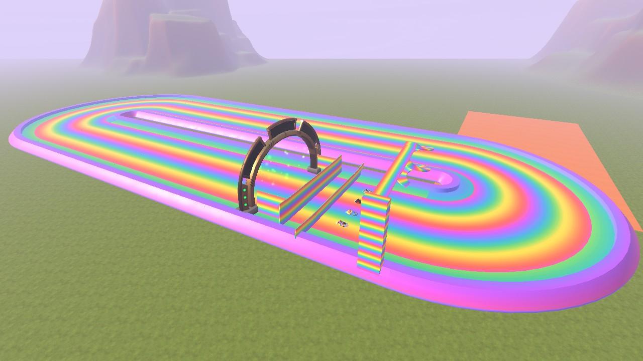 Easy Rainbow Racetrack