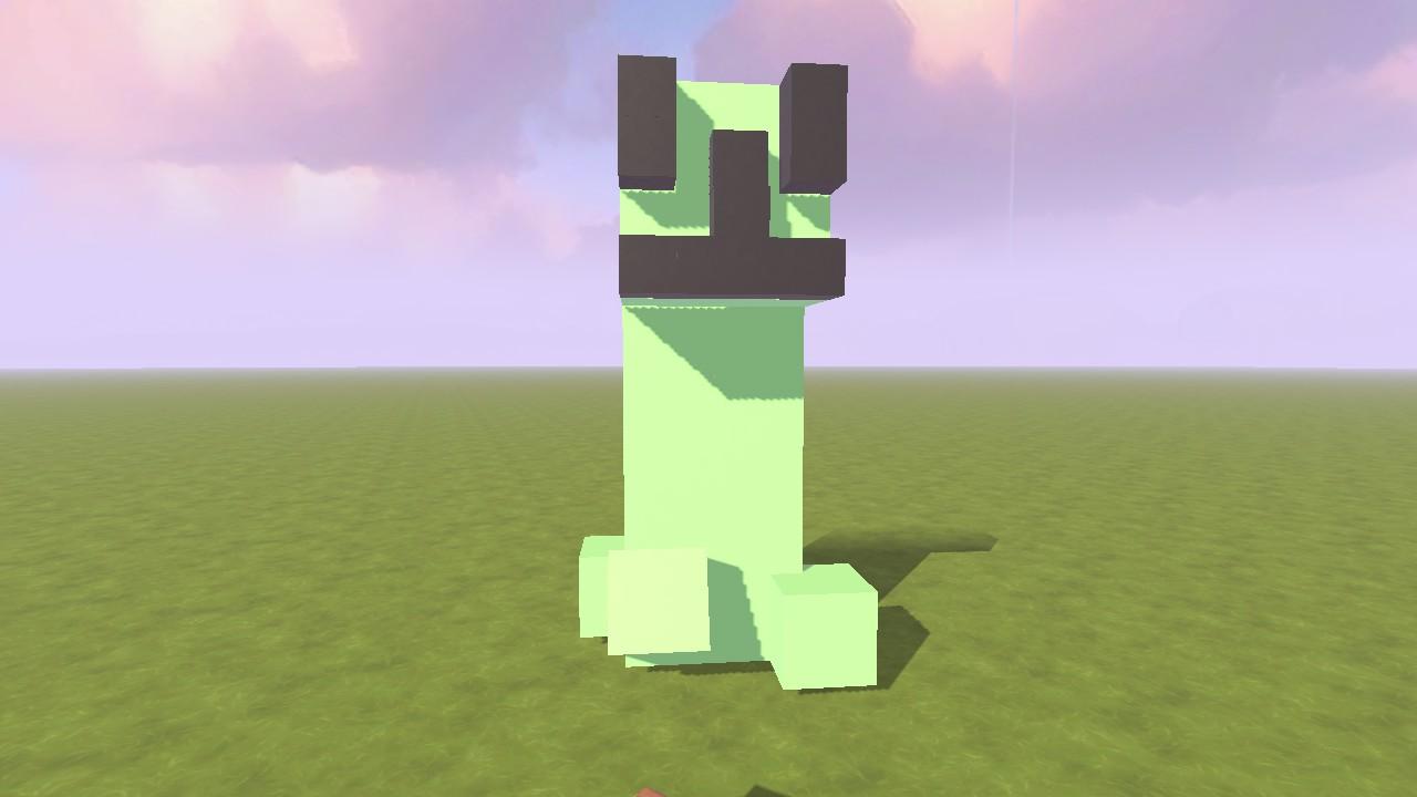 Creeper obby - In grass "MINECRAFT"