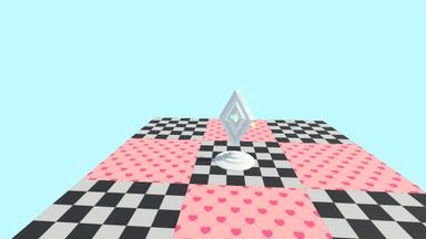 Click to see Pink hearts and black and white checks obby