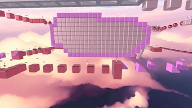 Click to see Cute Pink and White Cloud Obby