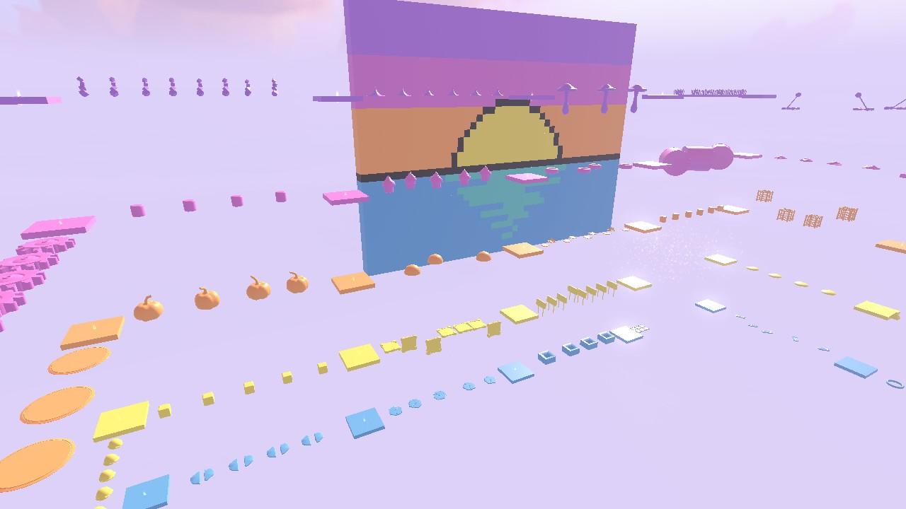 Mega Pastel Sunset Obby