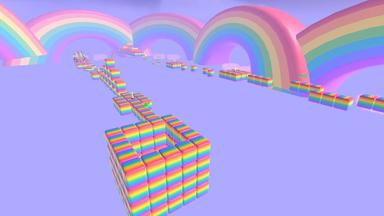 Click to see Mega Rainbow Obby Run