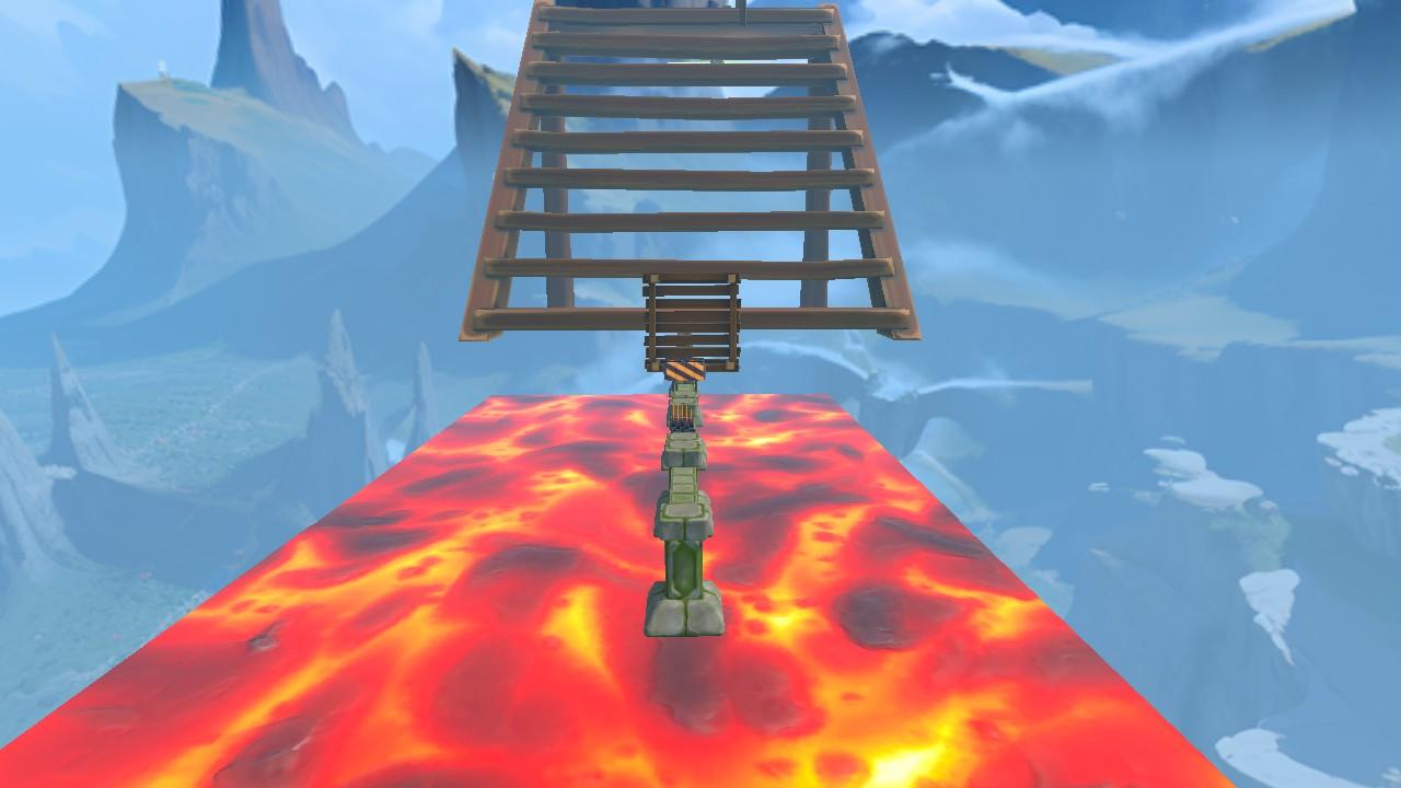 Don't fall in the lava!