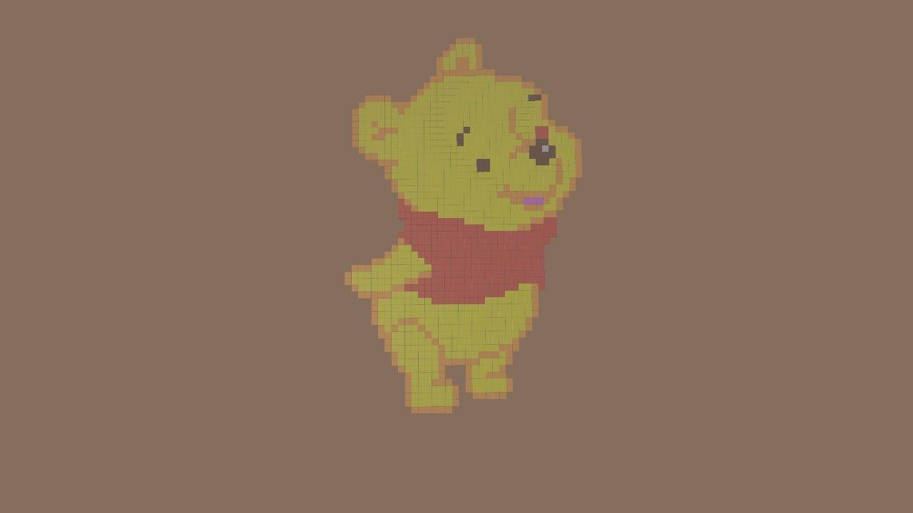 Winnie The Pooh Pixel Art 