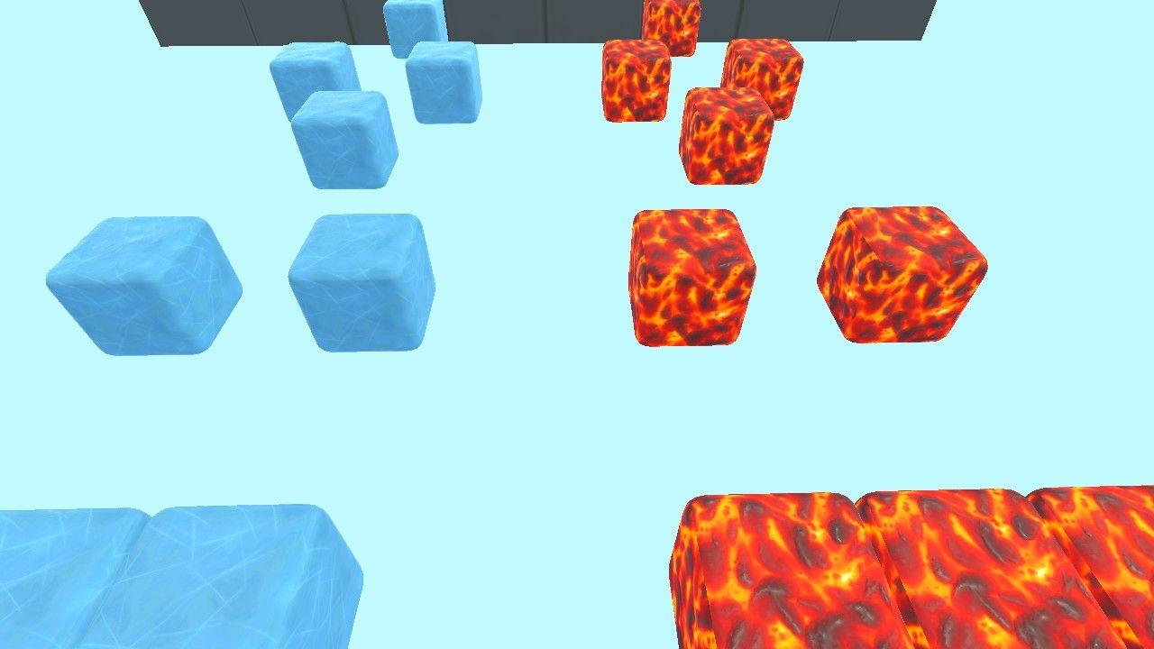 Lava vs ice obby