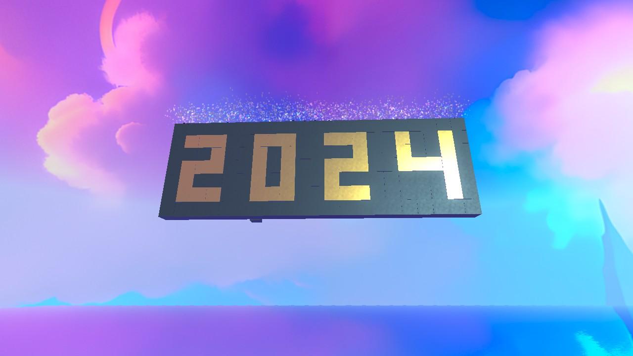 Good by 2023 hello 2024 obby