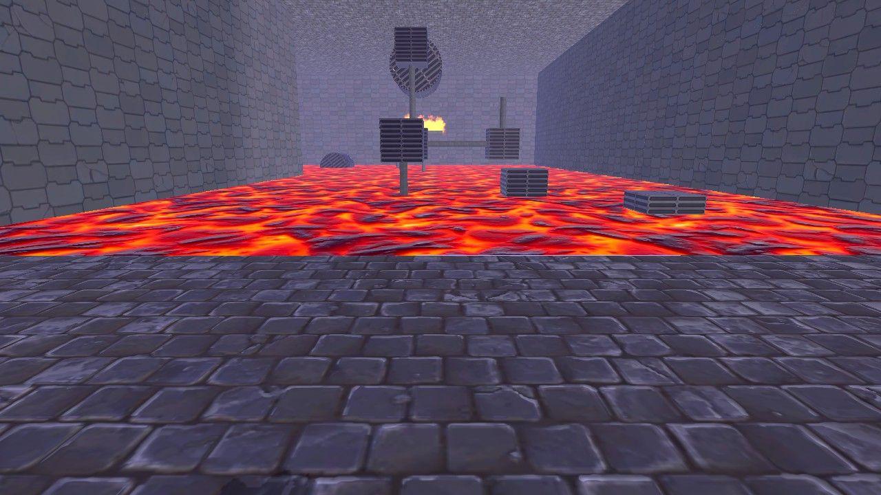 Parkour lava town