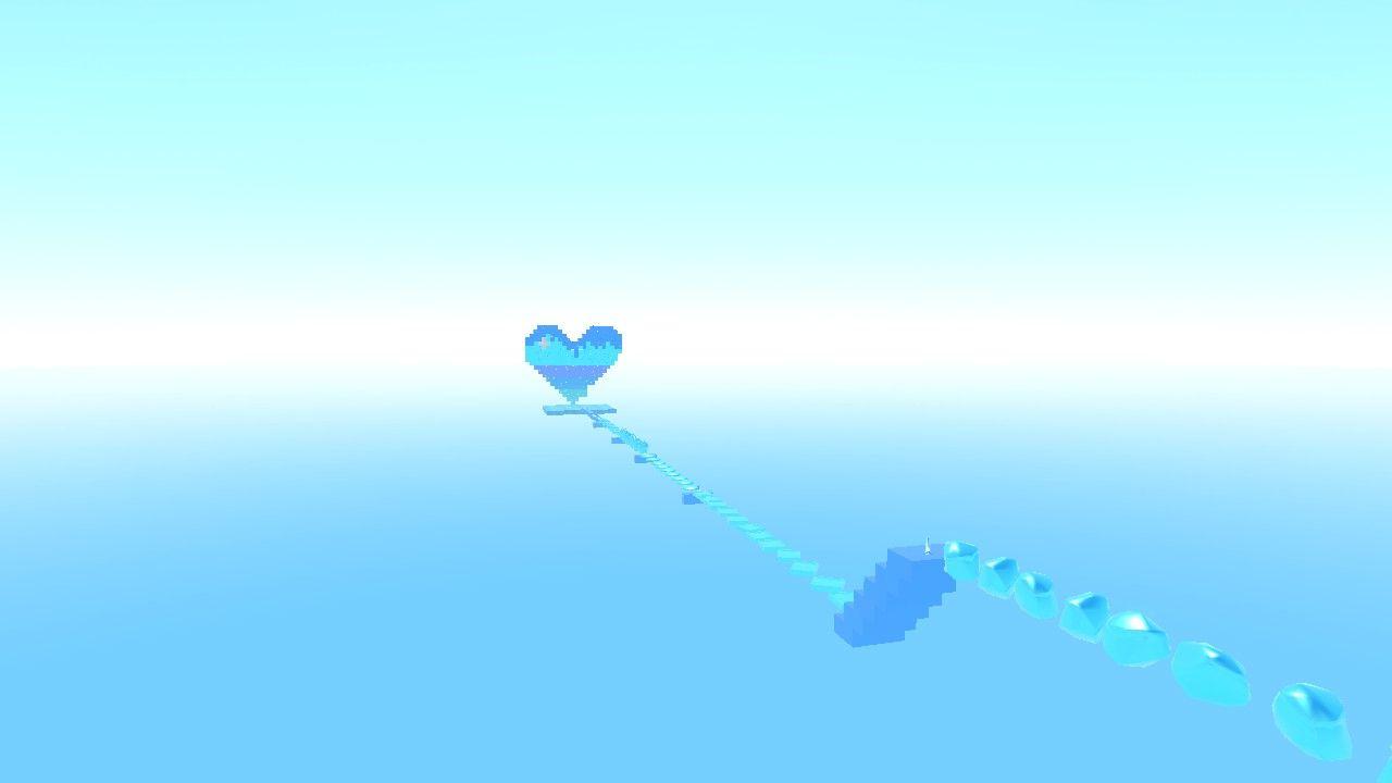 Cute blue hearted obby… 💙✨