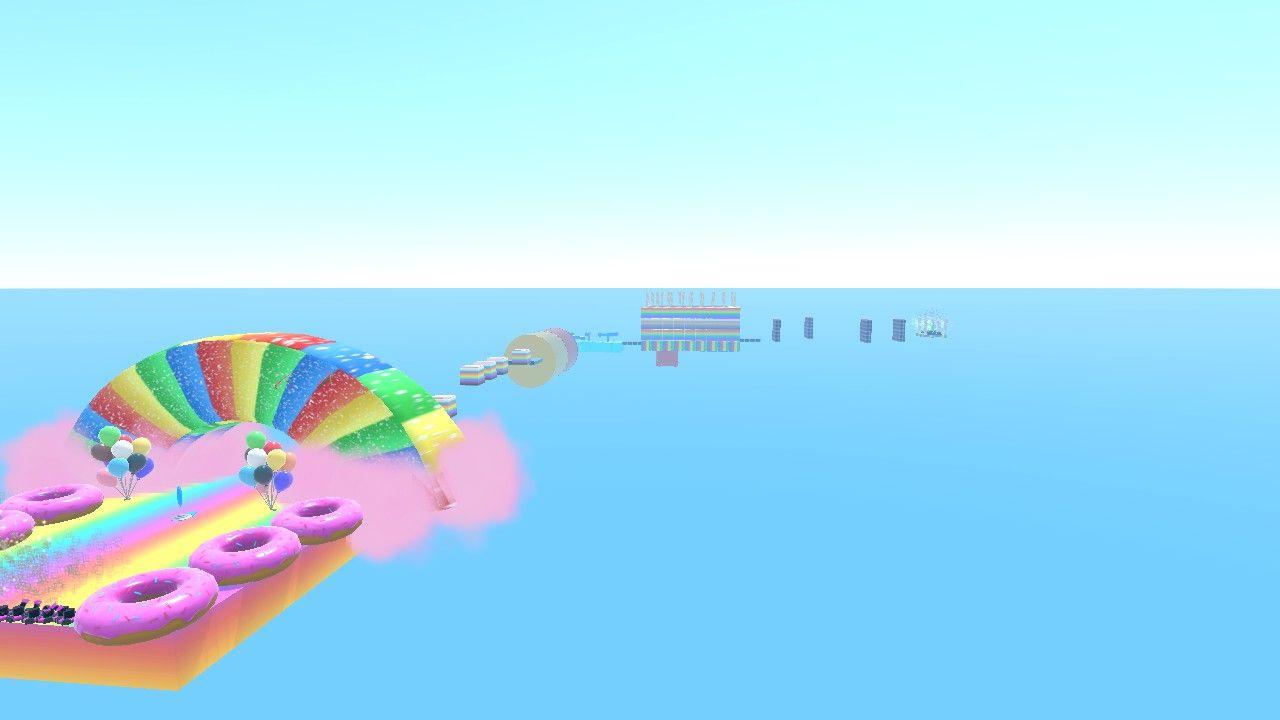 rainbow candy neon obby