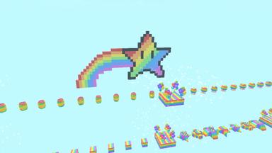 Click to see Mega Ultimate Rainbow parkour Obby 🌈