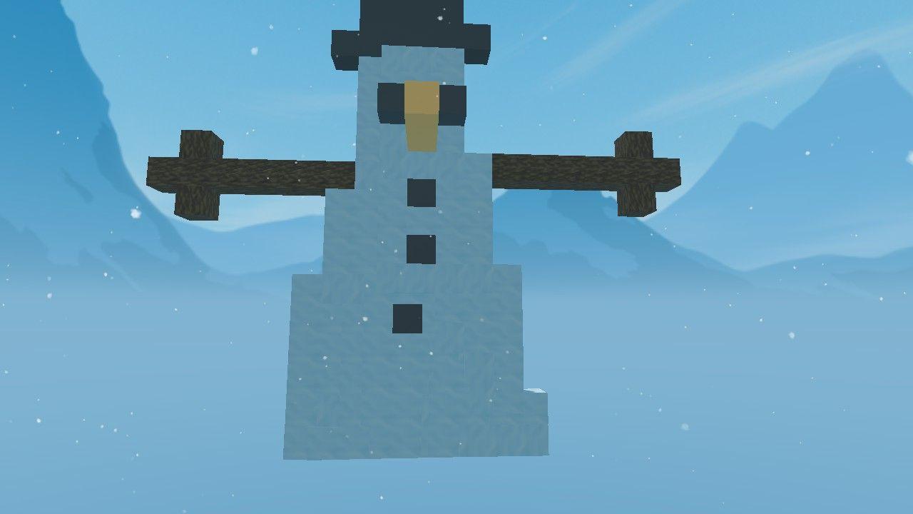 SNOWY OBBY TRY TO MAKE IT☃❄🌨⛄