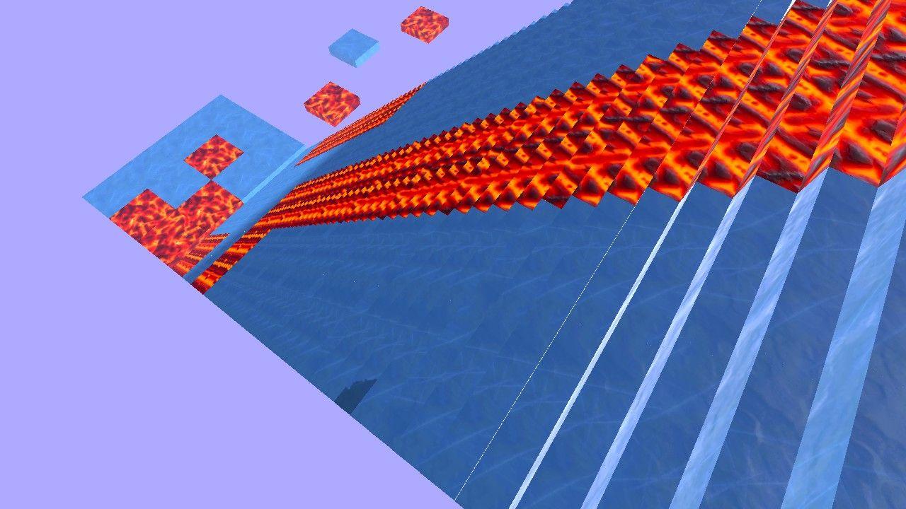 Lava And Ice Obby Slide