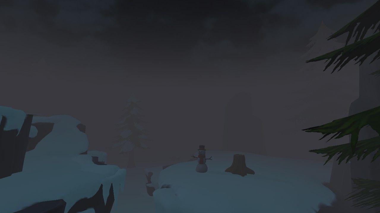 Scary Foggy WInter Island